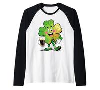 Lucky Clover Parade Joyeux Design Irlandais Manche Raglan