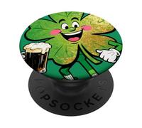 Lucky Clover Parade Joyeux Design Irlandais PopSockets PopGrip Adhésif