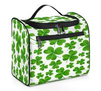 Lucky Clover Trousse de maquillage de voyage pour femmes, hommes, filles, garçons, 11,2 L, trousse de toilette à suspendre pour articles de toilette, couleur, XL, Organiseur de sac
