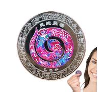Lucky Coin 2025 Année du Serpent, Année du Serpent Pièce d'or - Petite pièce Souvenir à Collectionner, pièce de défi,Pièce commémorative décorative Porte-Bonheur, pièce de Collection comp