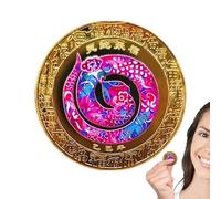 Lucky Coin 2025 Année du Serpent, Année du Serpent Pièce d'or - Petite pièce Souvenir délicate de pièce de défi de,Pièce commémorative décorative Porte-Bonheur, pièce de Collection