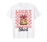 Lucky Cornhole Chemise de Cornhole Player Bean Bag Girl Mom T-Shirt