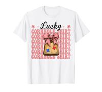 Lucky Cornhole Chemise de Cornhole Player Bean Bag Girl Mom T-Shirt
