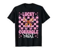 Lucky Cornhole Chemise de Cornhole Player Bean Bag Girl Mom T-Shirt
