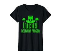 Lucky Delivery Person Funny St Patrick Day Delivery Person T-Shirt Graphique avec Valeur