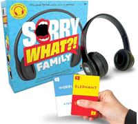 Lucky Egg Jeu sonore hilarant Sorry What - Jeux familiaux amusants pour groupes avec 40 000 combinaisons de mots - Jeu TikTok tendance avec écouteurs inclus - Fête amusante, camping, jeux familiaux
