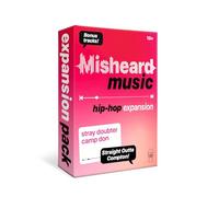 Lucky Egg Misheard Music : Extension Hip Hop - Pack de cartes supplémentaires pour le jeu de musique original Misheard, 100 cartes hip-hop lyriques non-senses, jeu de base requis