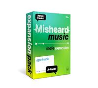 Lucky Egg Misheard Music : Indie Expansion - Pack de cartes supplémentaires pour le jeu de musique original Misheard, 100 cartes Indie Lyrical Nonsense, jeu de base requis
