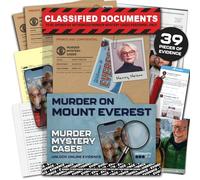 Lucky Egg MMC Murder on Mount Everest - Jeu de mystère en haute altitude pour adultes - 39 pièces de preuve, jeu de 2 à 3 heures (difficulté 3/5) - Jeu de fichiers Cold Case pour 1 joueur et plus
