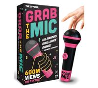 Lucky Egg Passionnant Grab The Mic - Le Jeu de karaoké Familial pour Les Enfants de 8 Ans et Plus, 2 à 10 Joueurs - Jeu de société pour Mauvais chanteurs - 250 Cartes lyriques pour Une soirée de Jeux