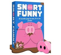 Lucky Egg Snort Funny - Juego De Mesa - Si Te Ríes, Pierdes - Con 150 Cartas De Retos - 5 Hocicos De Cerdo Y Fichas De Barro - Juegos Divertidos Para Niños Y Adultos - De 4 A 8 Jugadores - 8 Años
