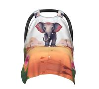 Lucky Elephant Housse de siège de voiture pour bébé, multi-usage, respirante, pour maman, poussette douce, pare-soleil pour nouveau-né