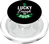 Lucky Enough to Verser St Patrick's Day Drinking Irish Cheers PopSockets PopGrip pour MagSafe