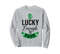 Lucky Enough to Verser St Patrick's Day Drinking Irish Cheers Sweatshirt