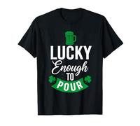 Lucky Enough to Verser St Patrick's Day Drinking Irish Cheers T-Shirt
