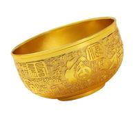 Lucky Fengshui Bol au trésor de prospérité en métal décoratif pour flux d'énergie positifs et réussite financière Bol en métal Fengshui à collectionner
