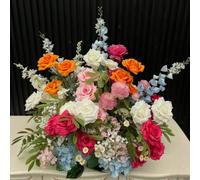 Lucky flower Pièces maîtresses de Fleurs artificielles Multicolores pour la décoration de Mariage (1,50cm)