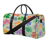 Lucky Four Leafclover Sac de voyage pliable étanche avec bretelles