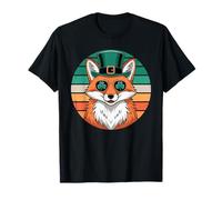 Lucky Fox St. Patrick's Day Shamrock Sunglasses T-Shirt