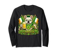 Lucky French Bulldog St Patrick’s Day Green Beer Shamrock Manche Longue