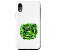 Lucky Gamer Vibes Clover Energy Design Coque pour iPhone XR