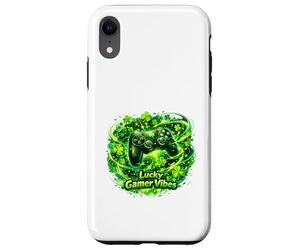 Lucky Gamer Vibes Clover Energy Design Coque pour iPhone XR