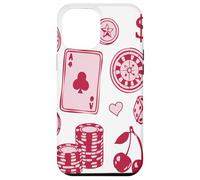 Lucky Girl Energy Gambling Playing Cards Cherries and Dice Coque pour iPhone 12 Pro Max