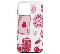 Lucky Girl Energy Gambling Playing Cards Cherries and Dice Coque pour iPhone 13 Pro Max