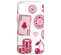 Lucky Girl Energy Gambling Playing Cards Cherries and Dice Coque pour iPhone 16 Plus