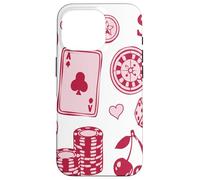 Lucky Girl Energy Gambling Playing Cards Cherries and Dice Coque pour iPhone 16 Pro