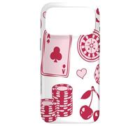 Lucky Girl Energy Gambling Playing Cards Cherries and Dice Coque pour iPhone 17 Pro Max
