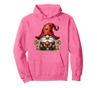 Lucky GNOME Graphic for Girls and Women Pink Ladybug Sweat à Capuche