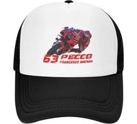 Lucky GP #63 Francesco Pecco Moto Racing Driver Mesh Casquette de Baseball pour Femmes Hommes Preppy Peaked Caps Chapeau de Soleil Cool
