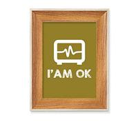 Lucky Heart-beating Life Cadre photo en bois pour bureau