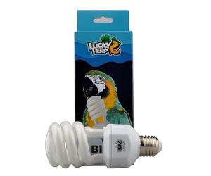 LUCKY HERP Ampoule Compacte Fluorescente pour Oiseaux, 2.4% UVB, 20W, E27, Filetage Vis