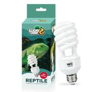 LUCKY HERP Lampe Reptile UVB 5.0 23W, Ampoule UVA UVB 150 Fluorescente Compacte, Lampe Reptile UVB pour Terrarium, Tortue, Dragon Barbu, Lézard, Serpent