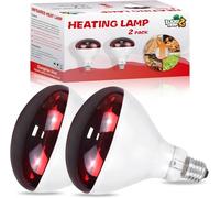 LUCKY HERP Lot de 2 ampoules infrarouges 250 W pour terrarium - E27