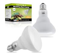 LUCKY HERP Lot de 2 lampes chauffantes pour terrarium - 150 W - Pour tortues, poules, chiens, reptiles - Culot E27