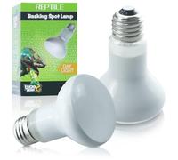 LUCKY HERP Lot de 2 lampes chauffantes pour terrarium 50 W - Pour reptiles - Pour tortues, rames barbus, lézards…