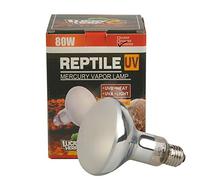LUCKY HERP Reptile UVA/UVB à vapeur de mercure ampoule lampe, E27 VIS, 80 Watt (givré)