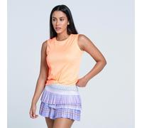 Lucky in Love Twist Front Débardeur Tank Top Femmes-Orange XS