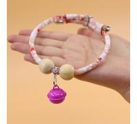 Lucky Kimono Cedar-Bead Pet Collar, Celery Pets Dog Cat Suit Collar with Fortune Pendant, Comfortable Adjustable, Cat Bells, Suitable for All Types of Cats and Dogs (#3,XS (Suitable for 3-6kg))