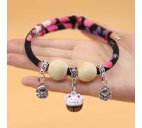 Lucky Kimono Cedar-Bead Pet Collar, Celery Pets Dog Cat Suit Collar with Fortune Pendant, Comfortable Adjustable, Cat Bells, Suitable for All Types of Cats and Dogs (#6,L (Suitable for 10-25kg))