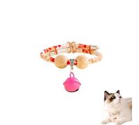 Lucky Kimono Cedar-Bead Pet Collar, Celerypets Cat Collars Personalized Dog Suit Collar with Fortune Pendant, Adjustable & Comfortable with Bells, for All Pets (L,L (Suitable for 13-23 kg))