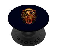 Lucky Lady 8 Ball Tatouage Art Old School Pin Up Girl PopSockets PopGrip Adhésif