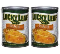 Lucky Leaf Lot de 2 boîtes de conservation pour tarte à la pêche 570 ml