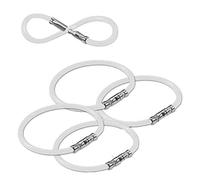 Lucky Line 12,7 cm Twisty Porte-clés, 5 par paquet, Clear (8111005)