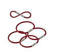 Lucky Line 12,7 cm Twisty Porte-clés, Lot de 5, Rouge (8117005)