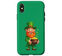 Lucky Little Legend Dessin animé Leprechaun Coque pour iPhone X/XS
