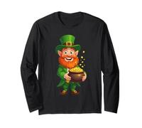 Lucky Little Legend Dessin animé Leprechaun Manche Longue